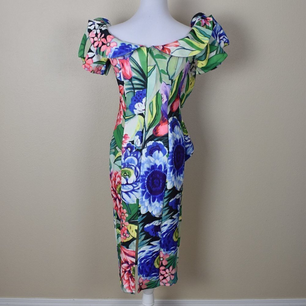 CQ by CQ Floral Ruffle Sheath Dress - Picture 5 of 8